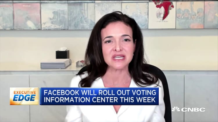 Facebook will roll out voting information center this week