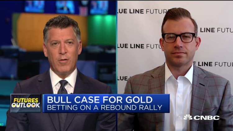 Inflation can weigh on gold and expect volatility to continue, says Blue Line Futures founder Bill Baruch