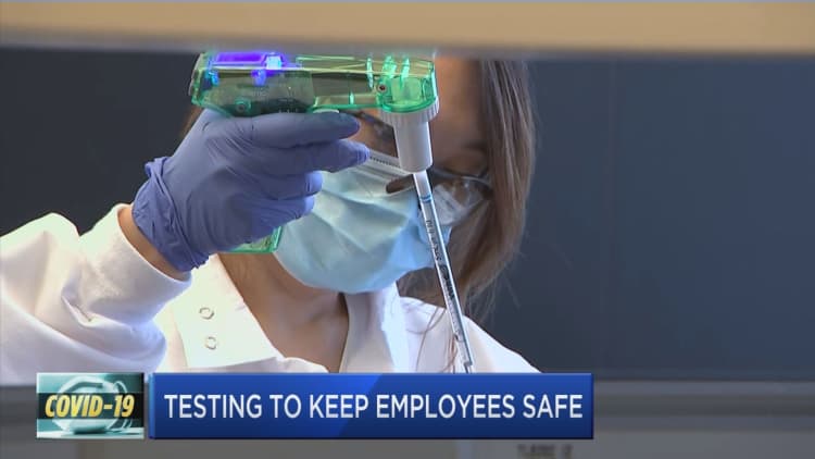 COVID-19 testing to keep employees safe