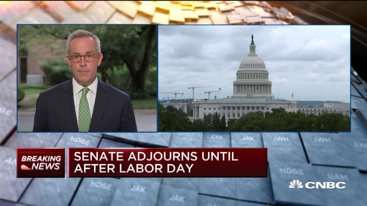 Senate adjourns till after Labor Day with no stimulus agreement in sight