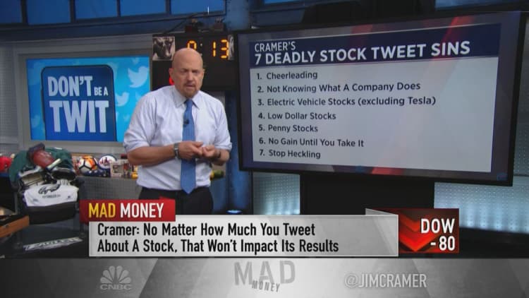 Jim Cramer's 7 deadly stock investing sins as seen on Twitter