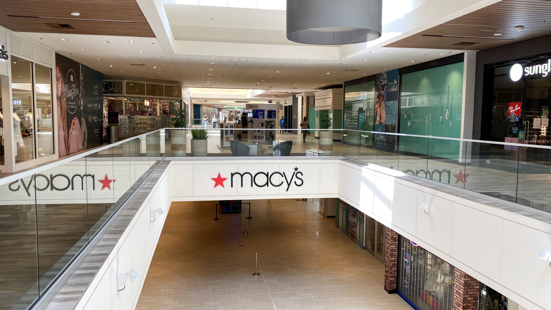 One of Macy's department stores locations at an indoor shopping mall.