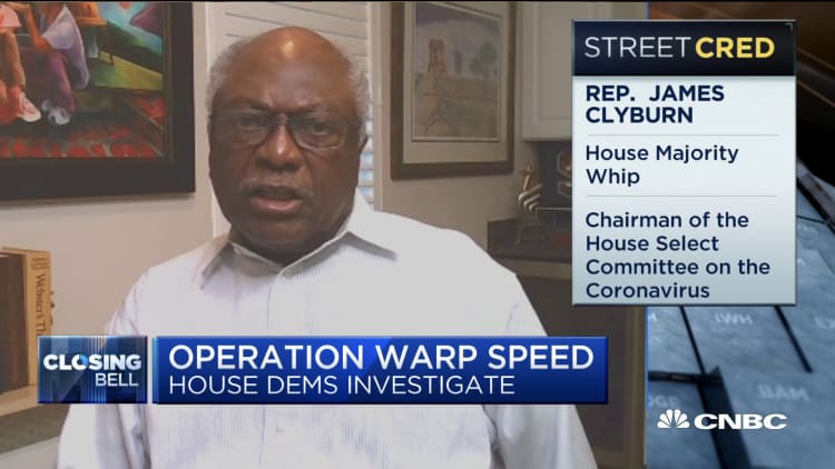 Rep. Jim Clyburn is concerned about the transparency of Trump’s Operation Warp Speed