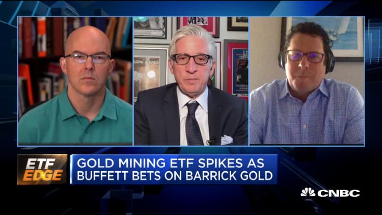 Gold mining ETF spikes as Buffett bets on Barrick