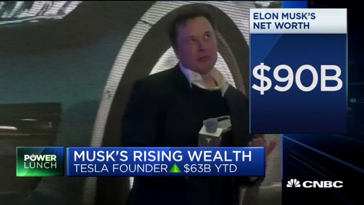 Elon Musk is now the fourth richest person in the world