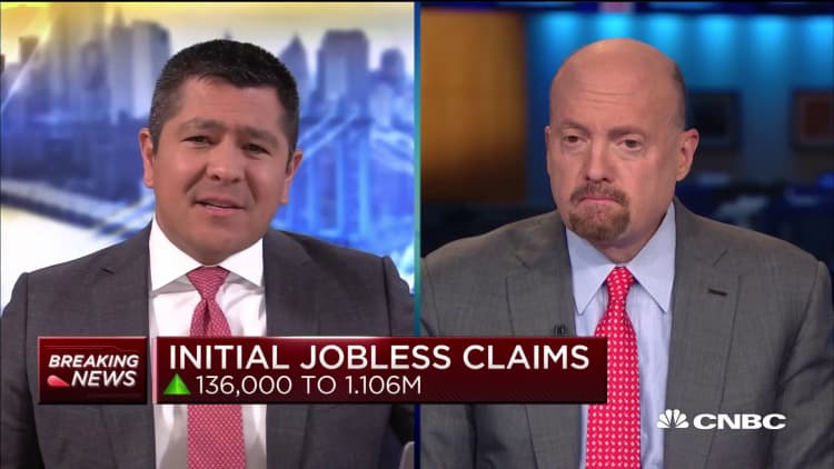 Jim Cramer on the latest unemployment data, stimulus and small business struggles