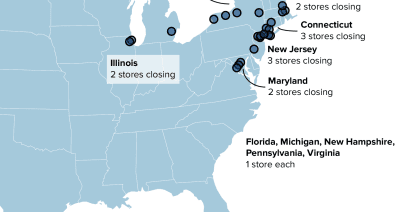 Lord & Taylor is closing two dozen stores. Here's a map of where they are