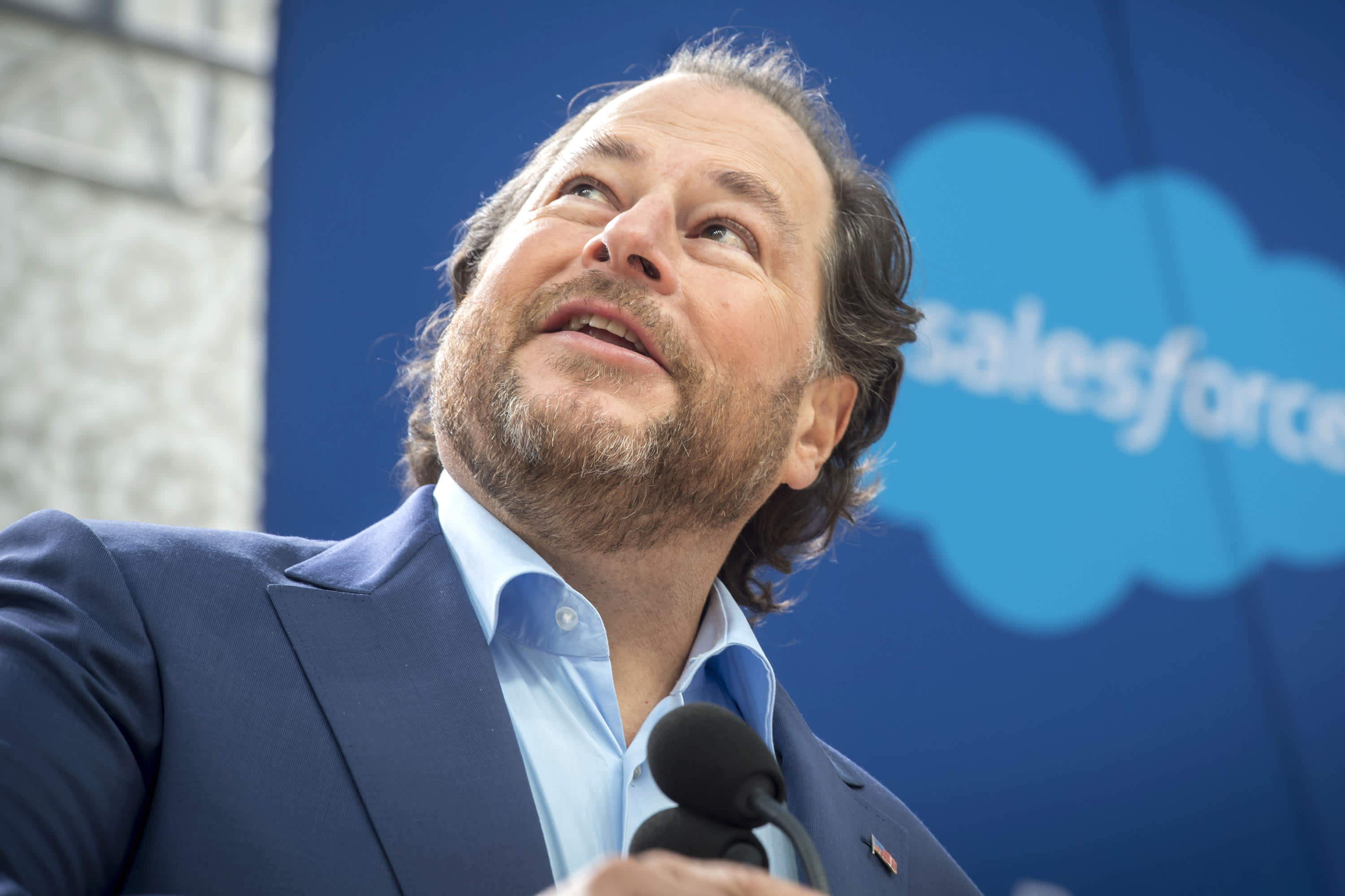 Salesforce’s Benioff says 50-60% of employees likely to work from home