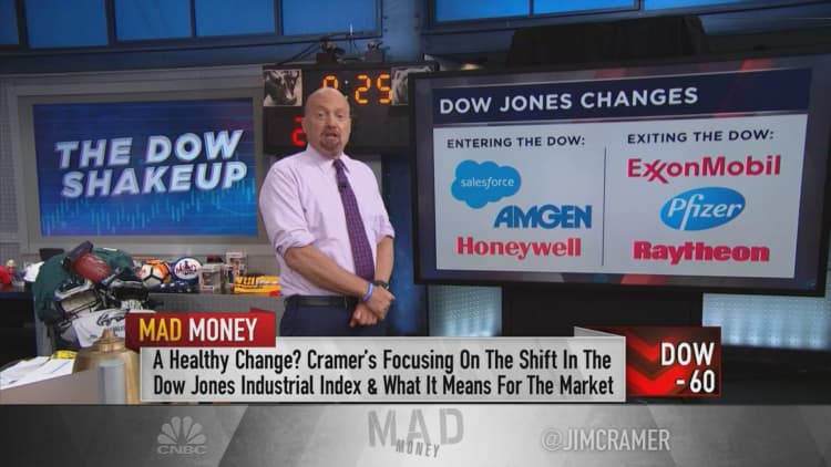 Jim Cramer: Salesforce, Amgen, Honeywell add more tech to the Dow Jones
