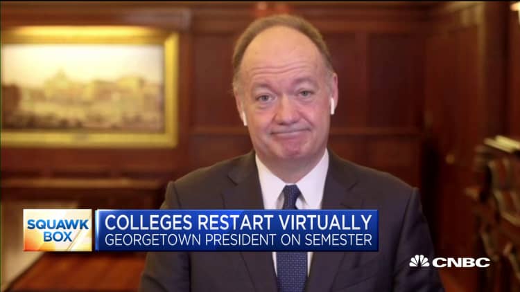 Georgetown University president on the decision to go virtual for the fall semester