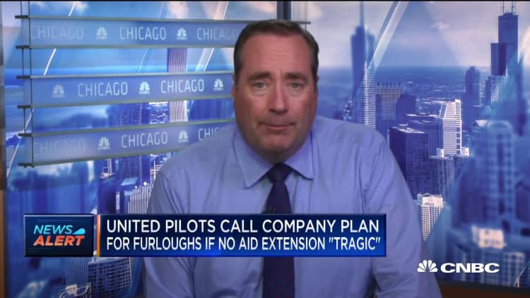 United Airlines will furlough additional 2,850 pilots starting on October 1