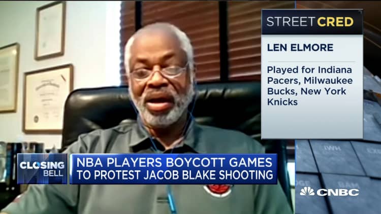 Fmr. NBA player Len Elmore on NBA walkout to protest Jacob Blake shooting