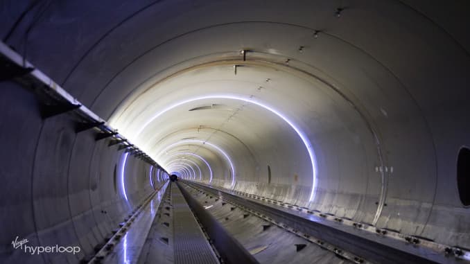 Virgin Hyperloop test track and tunnel