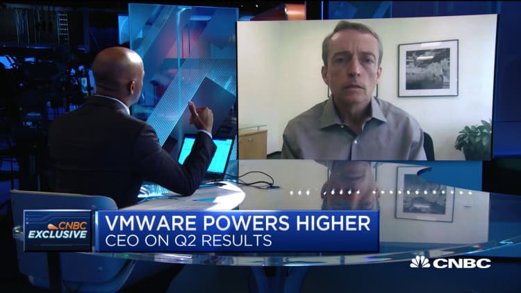 VMware CEO Patrick Gelsinger on its second-quarter results
