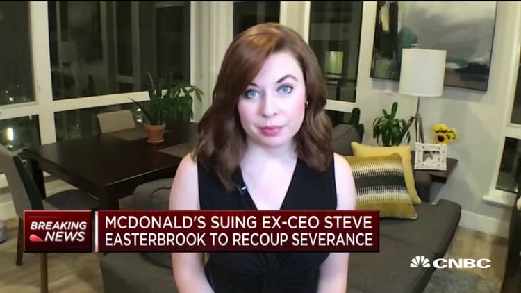 McDonald's sues former CEO Steve Easterbrook to recoup severance
