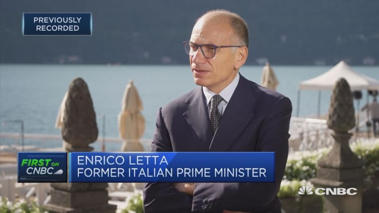 'It is the last chance' for Italy to reform its economy, former prime minister says