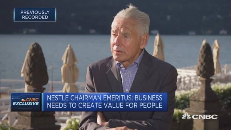Companies can't be successful in long-term if they only maximize shareholder value: Nestle's Chairman Emeritus