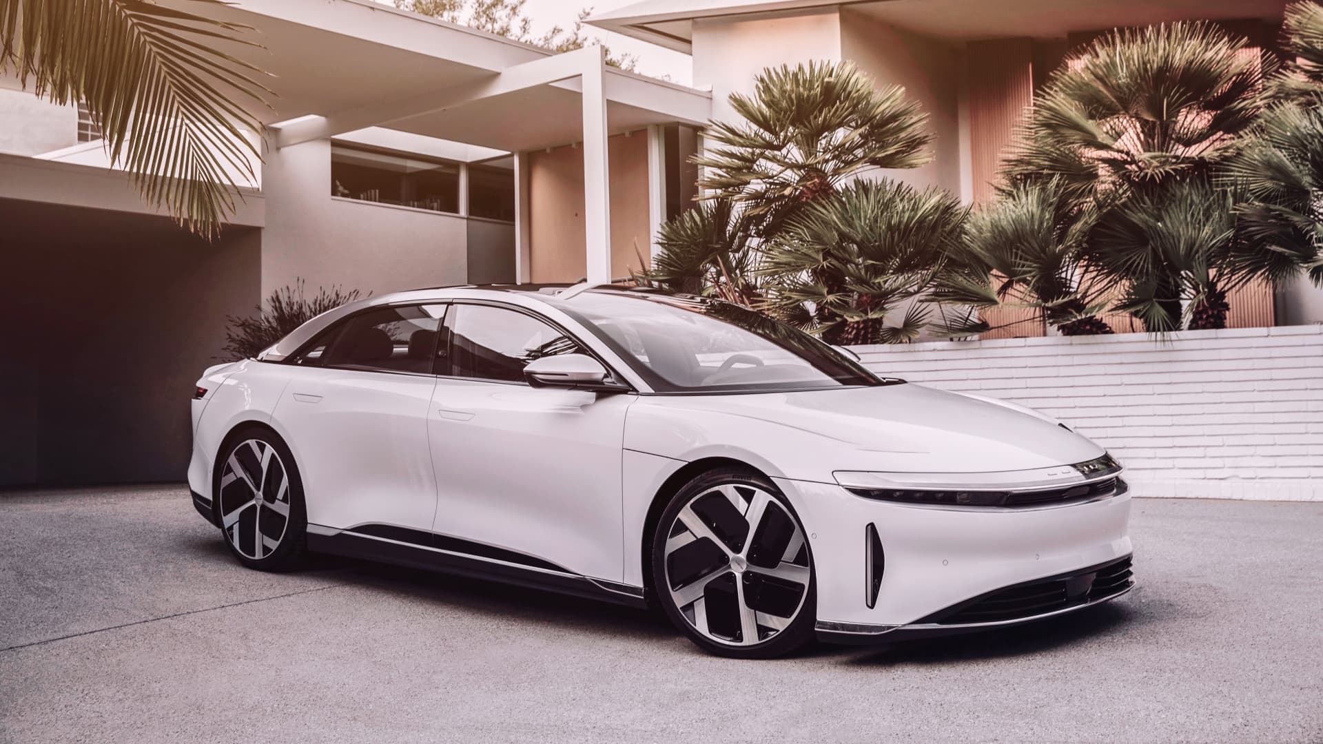 The Lucid Air sedan, which is expected to go into production next year at a plant being constructed in Arizona.