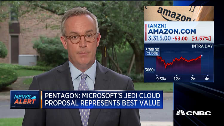 Microsoft's Jedi Cloud proposal represents best value: Pentagon