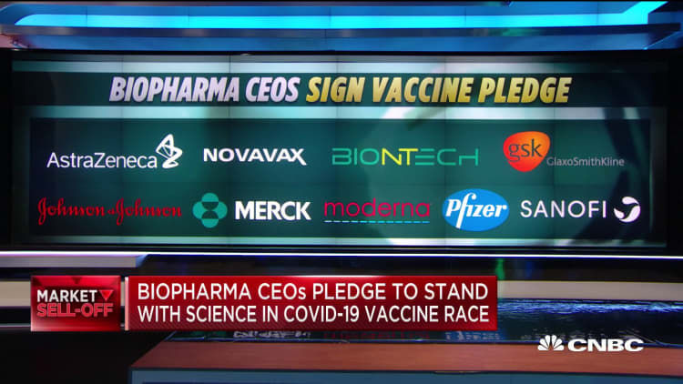 Biopharma CEOs pledge to stand with science in Covid-19 vaccine race