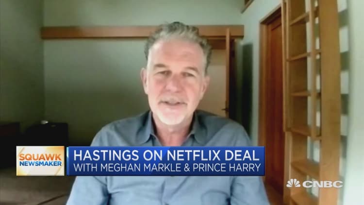Netflix co-CEO Reed Hastings on deal with Meghan Markle and Prince Harry