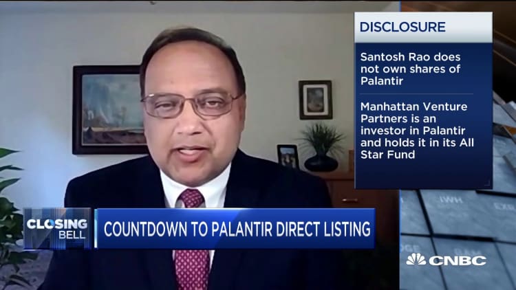 If Palantir can maintain 49% growth, they're on the right track: Manhattan Venture Partners' Rao