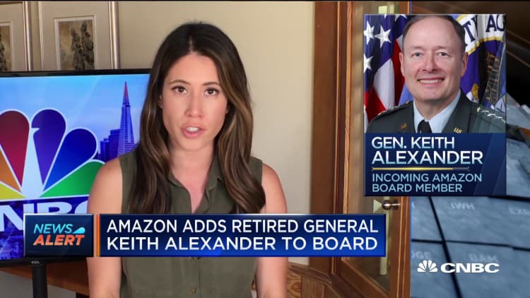 Amazon adds retired general Keith Alexander to its board of directors