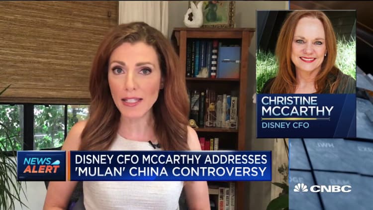 Disney CFO Christine McCarthy says 'Mulan' was primarily shot in New Zealand after backlash