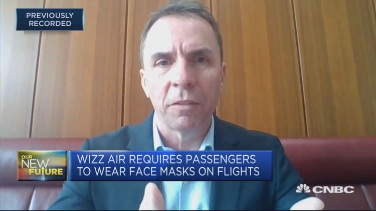 Flying now is 'safer than going into a supermarket,' says Wizz Air CEO