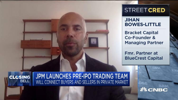 J.P. Morgan launches pre-IPO trading team