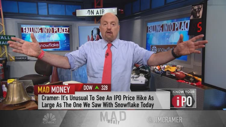 Jim Cramer: Snowflake will be a 'great long-term performer'