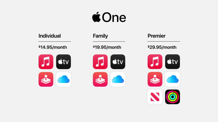 Apple announces Apple One, a bundle of the company's services