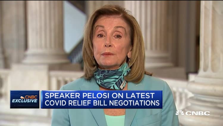 Jim Cramer interviews House Speaker Nancy Pelosi on the state of Covid-19 stimulus