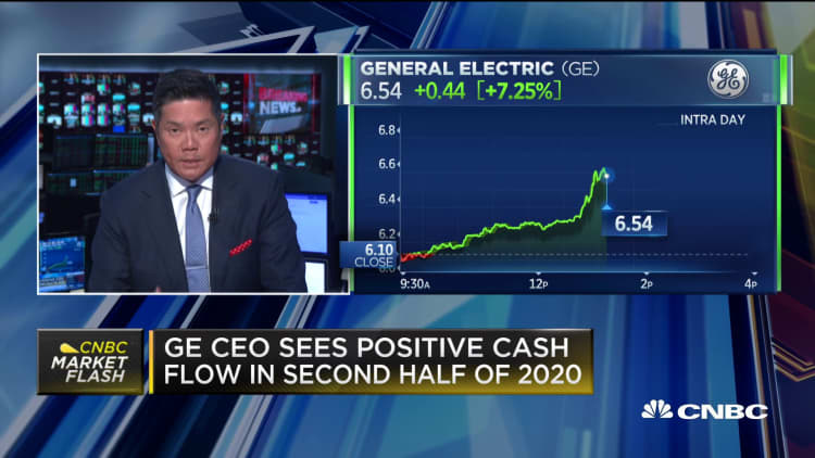 GE CEO sees positive cash flow in second half of 2020