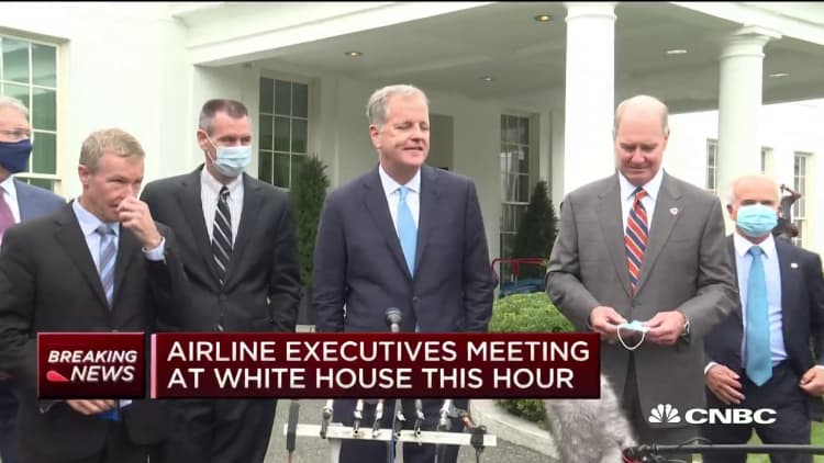 Airline executives meet at White House over more federal stimulus