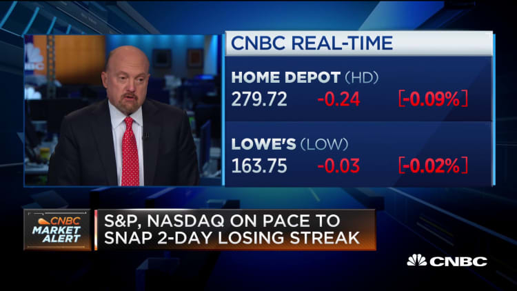 Cramer on Oppenheimer's downgrade of Home Depot and Lowe's