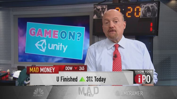 Jim Cramer breaks down Unity Software IPO and market debut