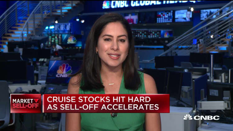 Cruise stocks hit hard by sell-off as safety questions remain over coronavirus