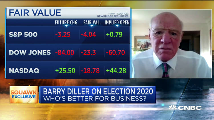 Billionaire Barry Diller calls the stock market 'speculation,' urges everyone to save cash