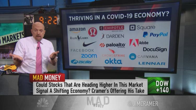 Jim Cramer says stock market winners overshadow the need for more government aid to small business