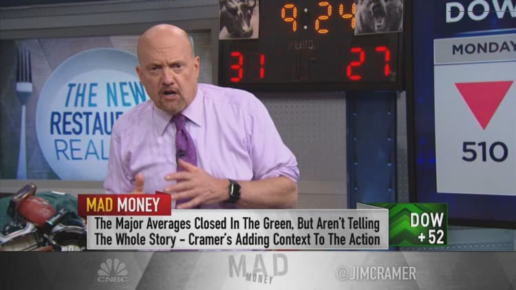 Jim Cramer analyzes Darden's earnings and explains why the stock is a buy during the pandemic