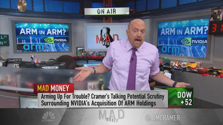 Jim Cramer breaks down Nvidia's acquisition of Arm and the potential upside for investors