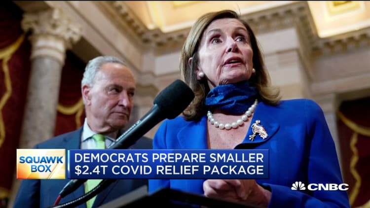 Democrats prepare smaller $2.4 trillion Covid relief package