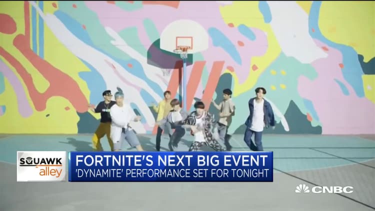 Fortnite teams up with K-Pop band BTS for online performance in-game
