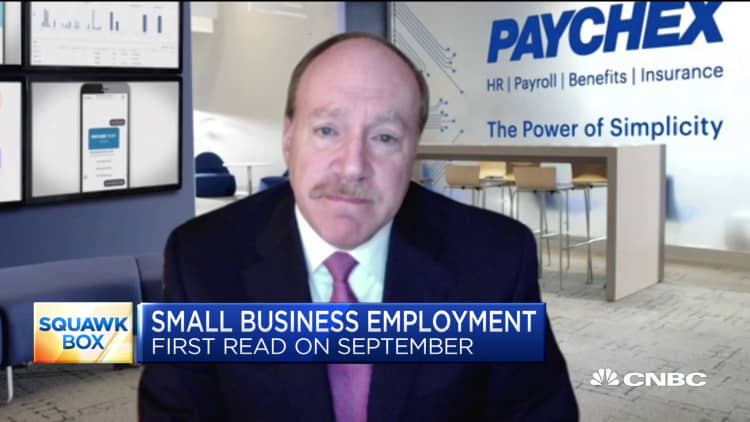Paychex September small business report shows slow increase in hiring