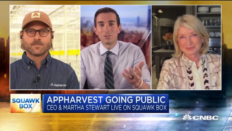 AppHarvest CEO Jonathan Webb and Martha Stewart on startup going public