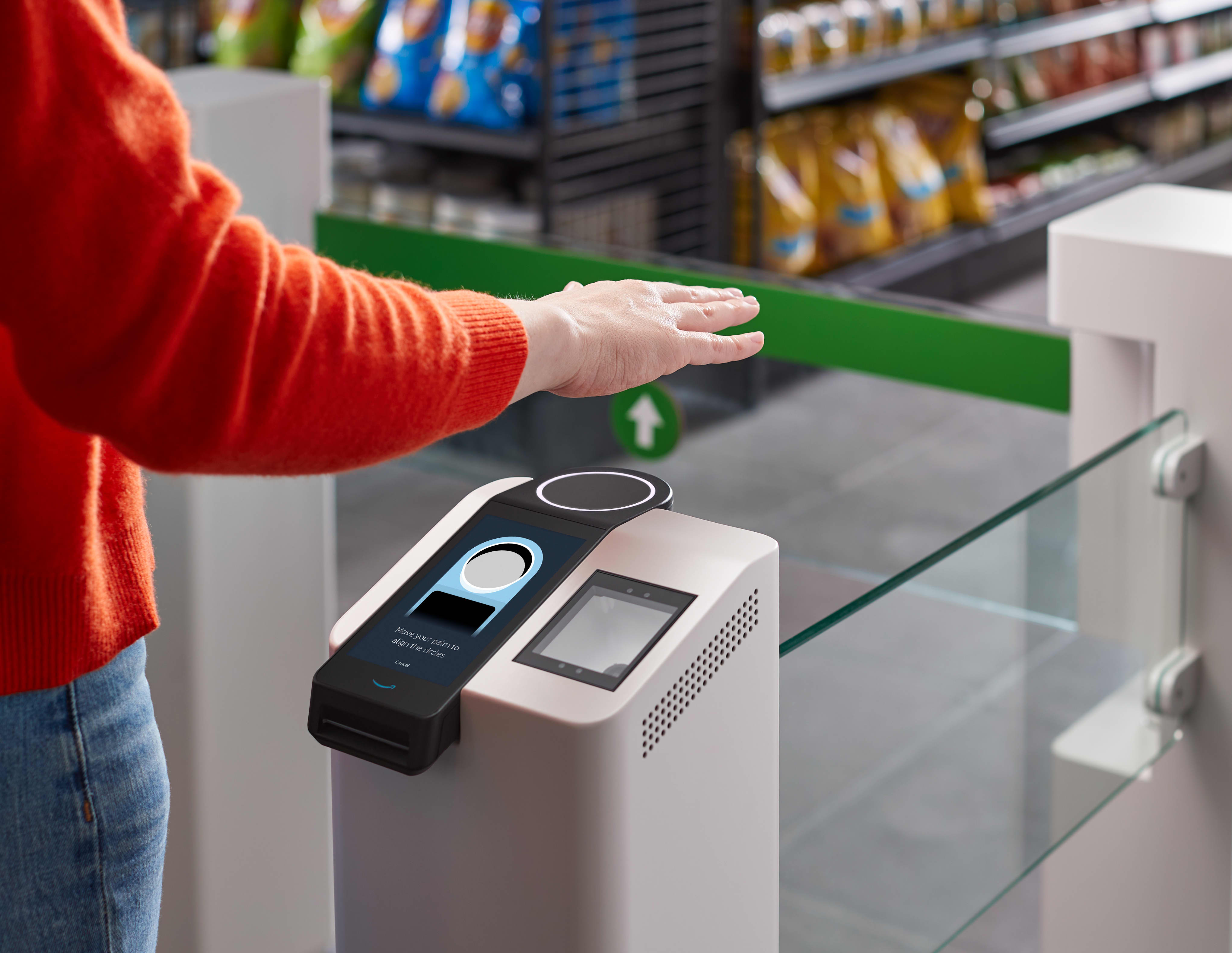 Amazon Whole Foods receives a payment system for palm scanning
