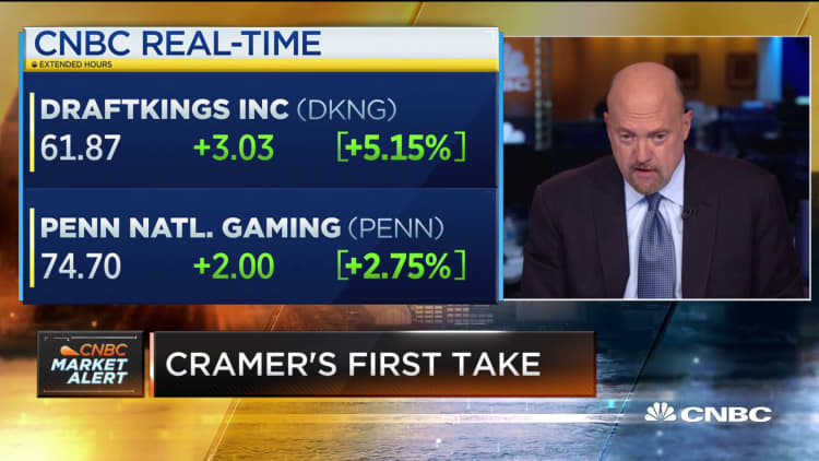 Jim Cramer: DraftKings is gaining 'first-mover advantage' in sports betting