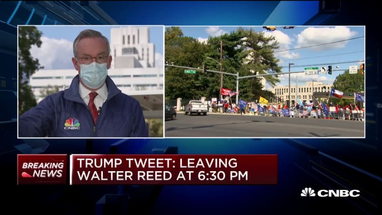 Trump tweet: Leaving Walter Reed hospital at 6:30 p.m.