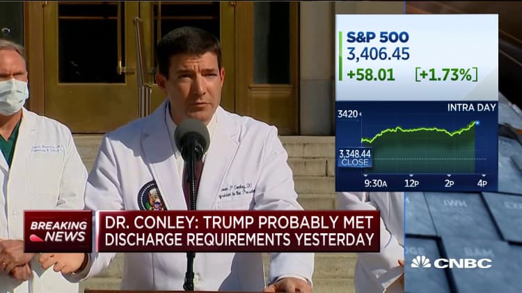 Dr. Conley: Trump hasn't been on any fever reducing medications for over 72 hours